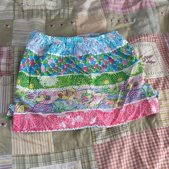 Lilly Pulitzer Vibrant Multicolor Mini Skort - girls size 8 - 100% cotton - Picture 5 of 5